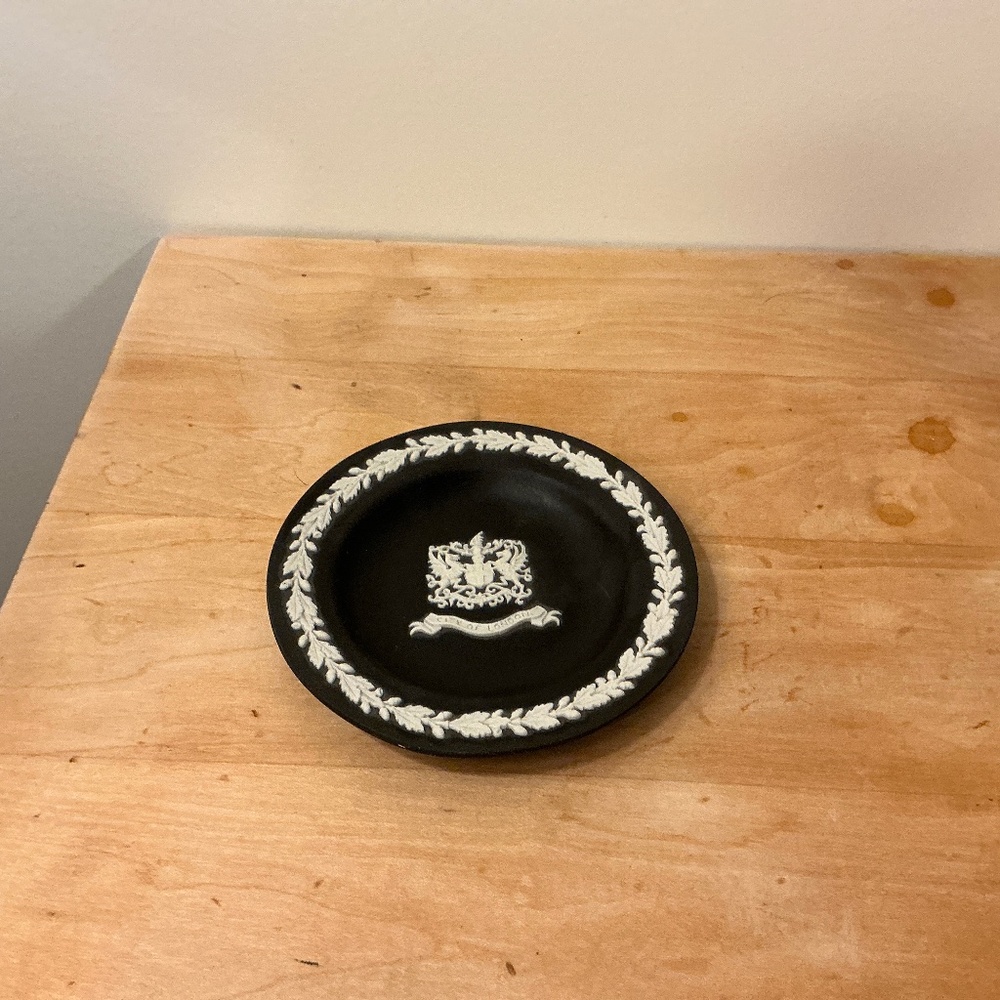 Wedgwood black trinket dish